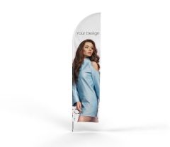 Beachflag Feather con stampa pubblicitaria