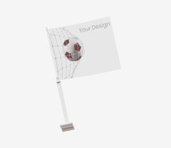 Car flags with promotional print