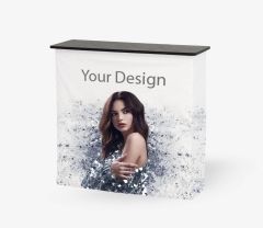 Yuka Premium Counter with printed advertising graphic