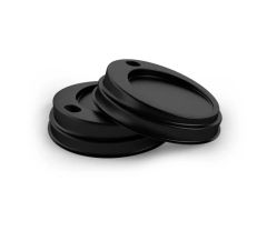 Wieczka czarne do kubków 200 ml - opakowanie 500 szt.