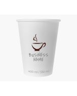 Vaso de papel con impresión publicitaria de 330 ml