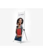 X-Banner med print - mobilt reklamesystem