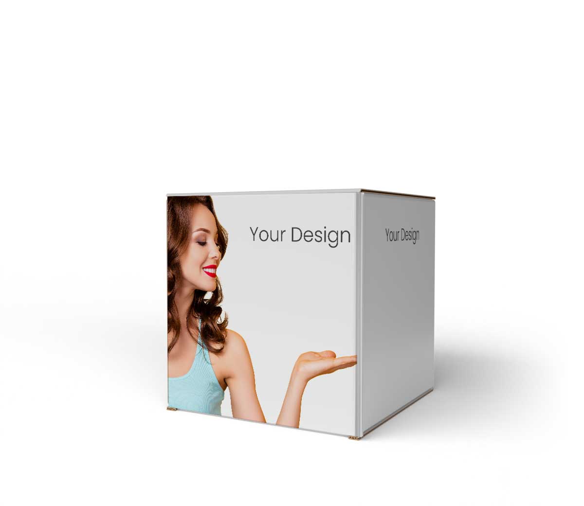 Cube publicitaire en carton EB