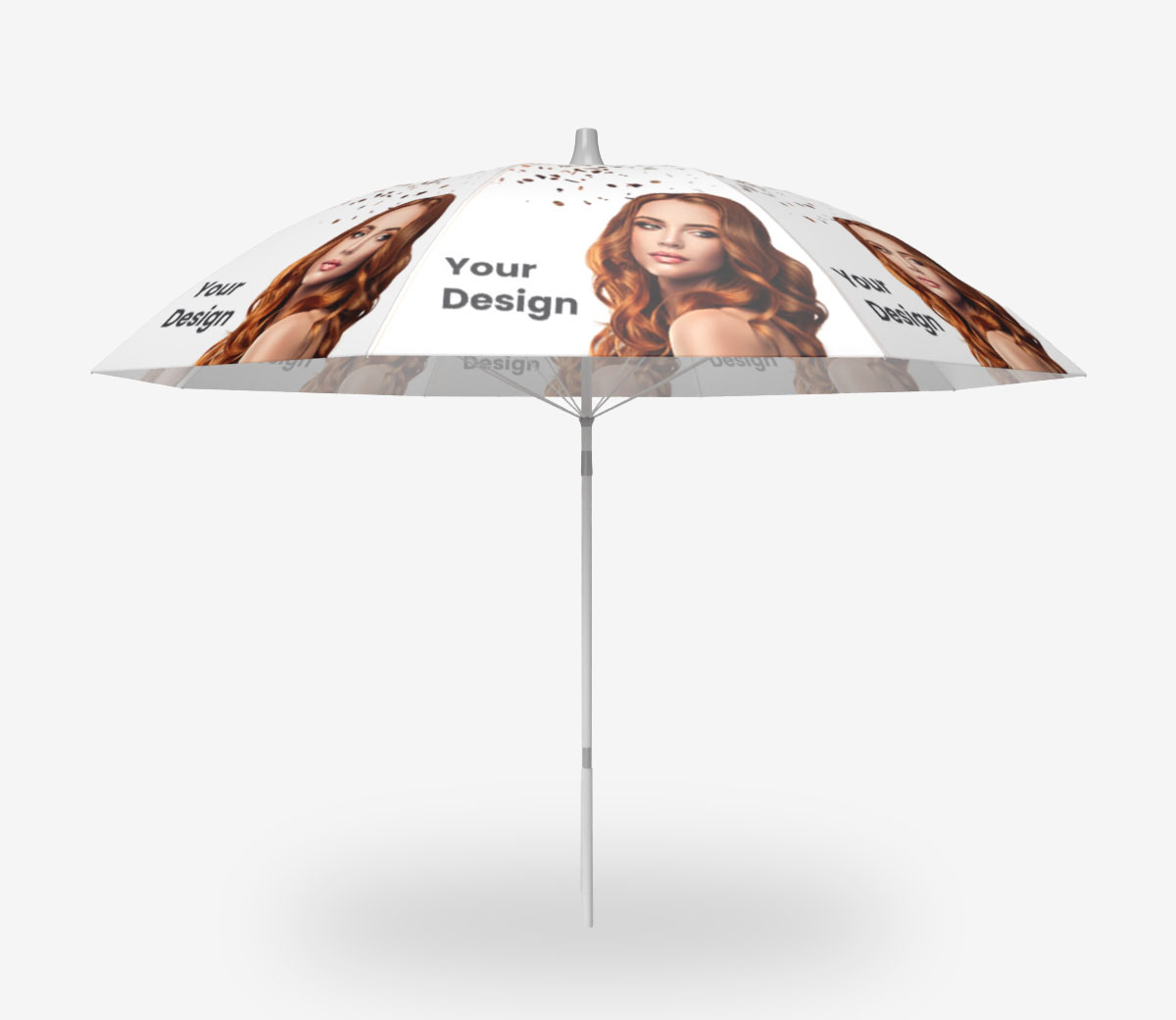 Parasol de plage publicitaire imprimé