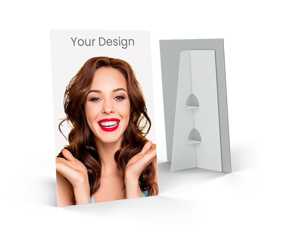 Chevalet de comptoir publicitaire carton