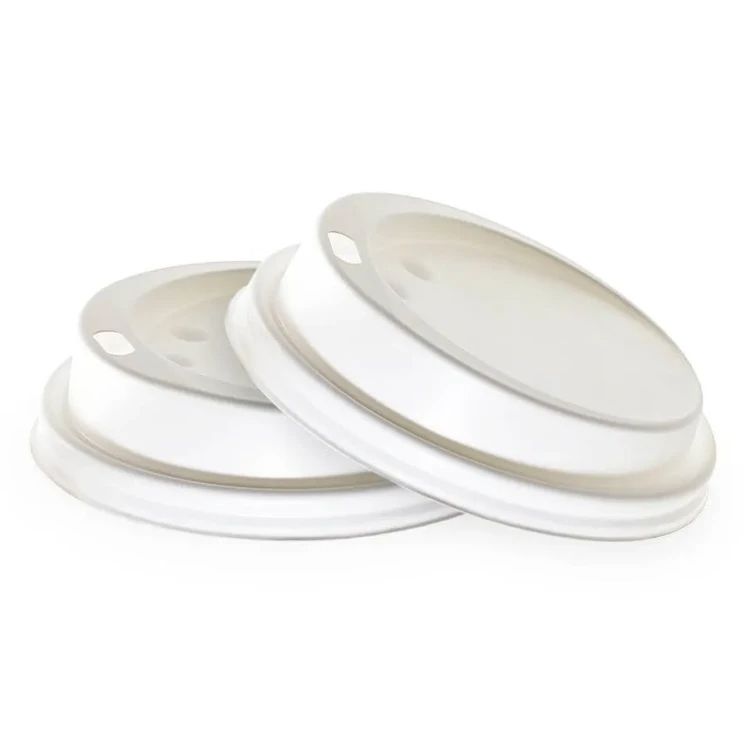 Couvercles blancs pour gobelets 100 ml