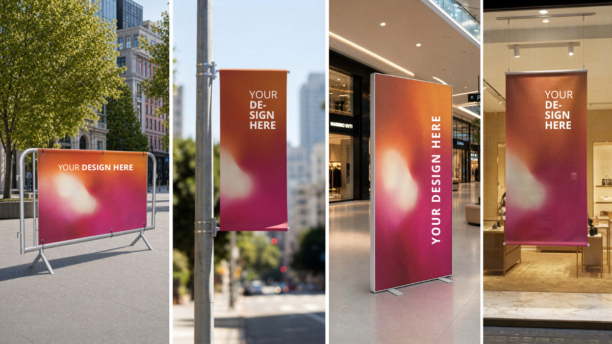 ¿Frontlit, Blockout, Backlight o Airtex Greyback? Elige el material de banner según el lugar: exterior, escaparate, cajón de luz, interior. Guía práctica.